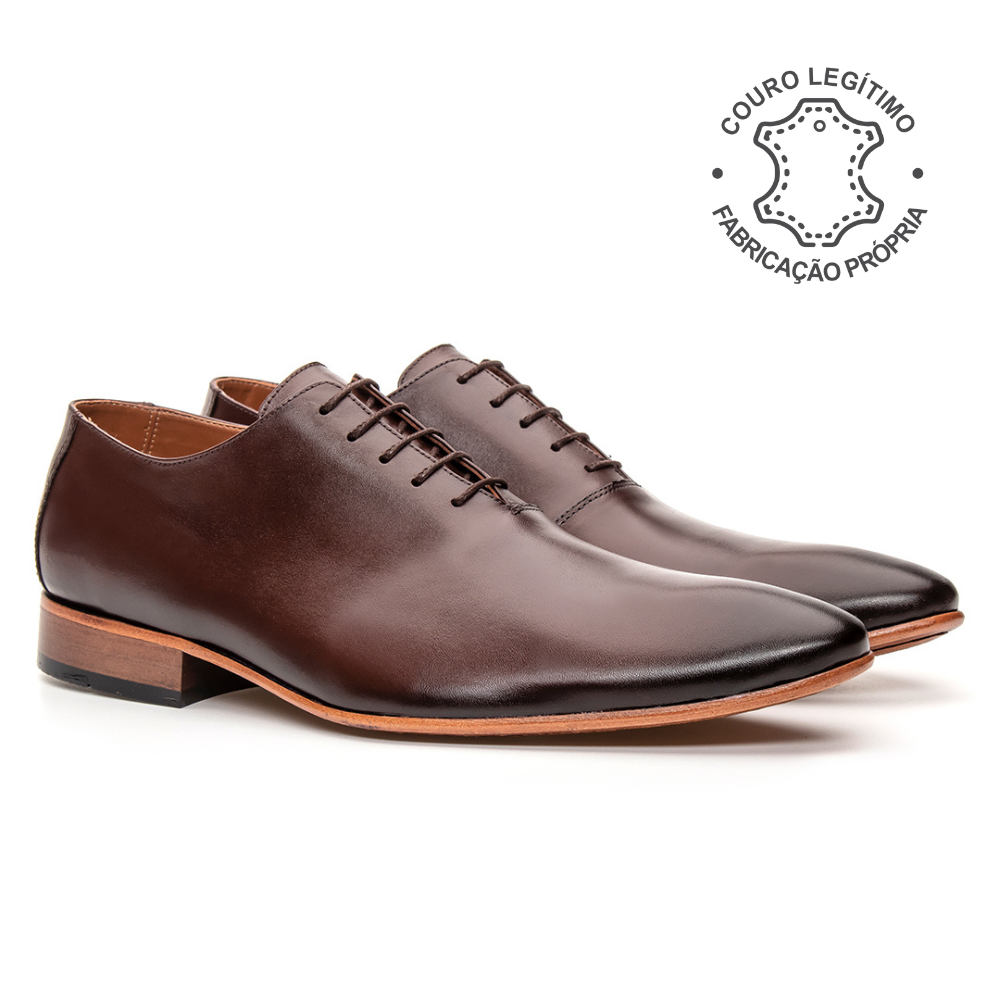 Sapato Social Em Couro Legítimo Masculino Oxford Jasper