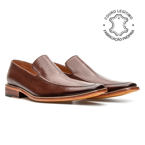 Sapato Social Em Couro Legítimo Masculino Loafer Corinto