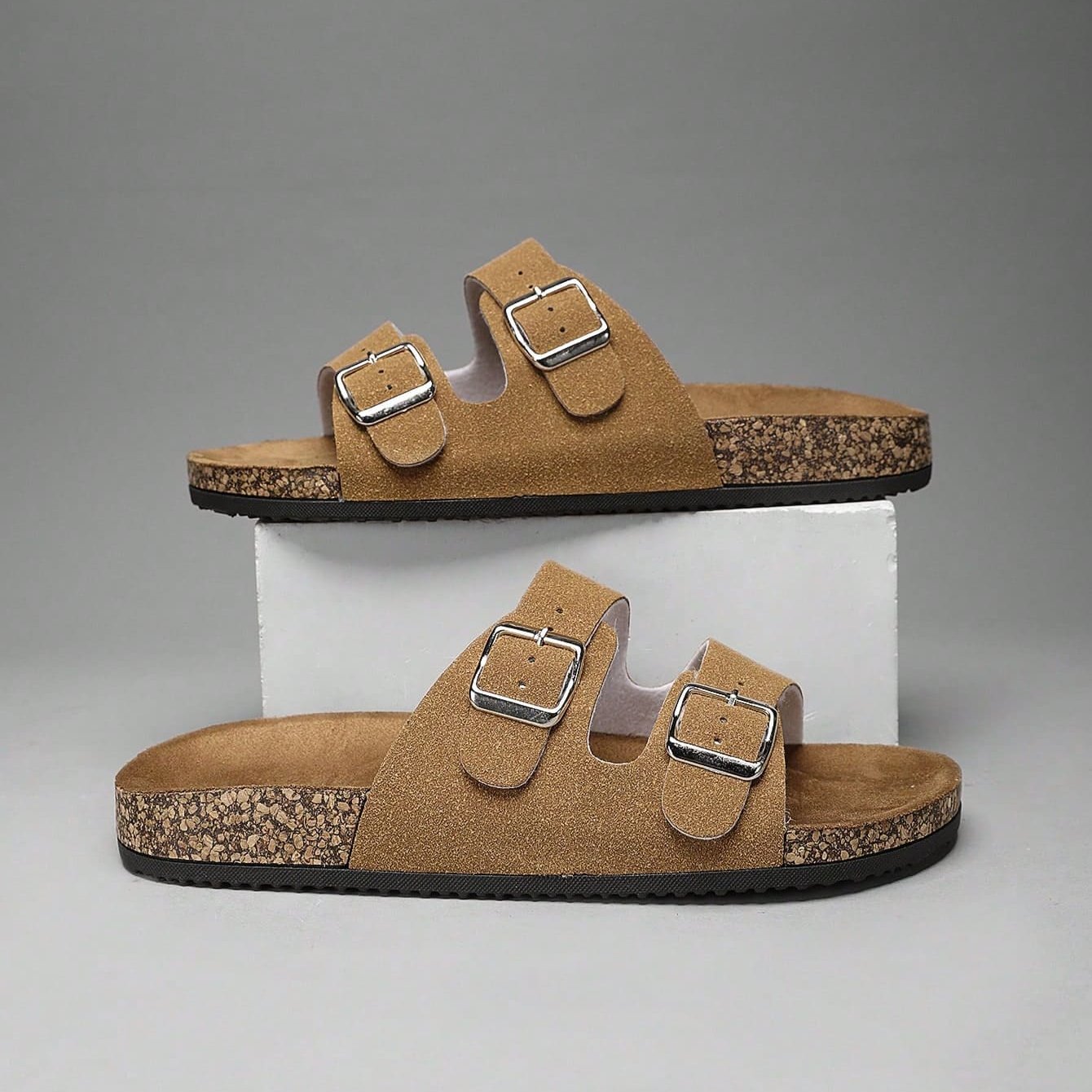 sandália masculina sandalia masculina de couro sandalias homem chinela de couro chinela masculina chinelo masculino sandálias Birken, Birken masculina