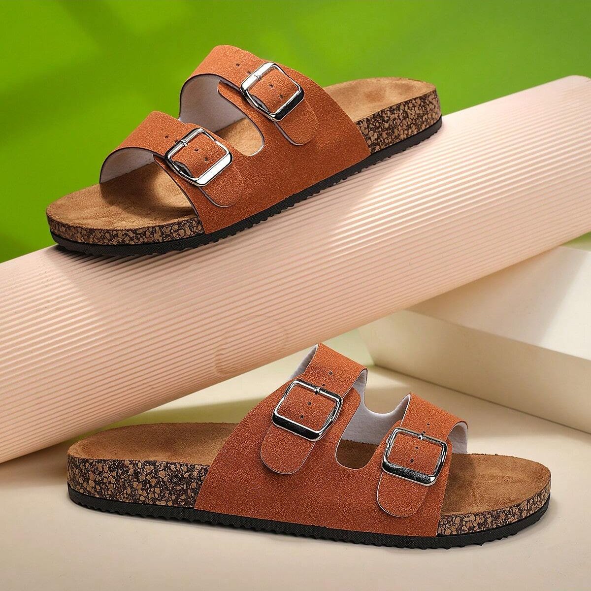 sandália masculina sandalia masculina de couro sandalias homem chinela de couro chinela masculina chinelo masculino sandálias Birken, Birken masculina