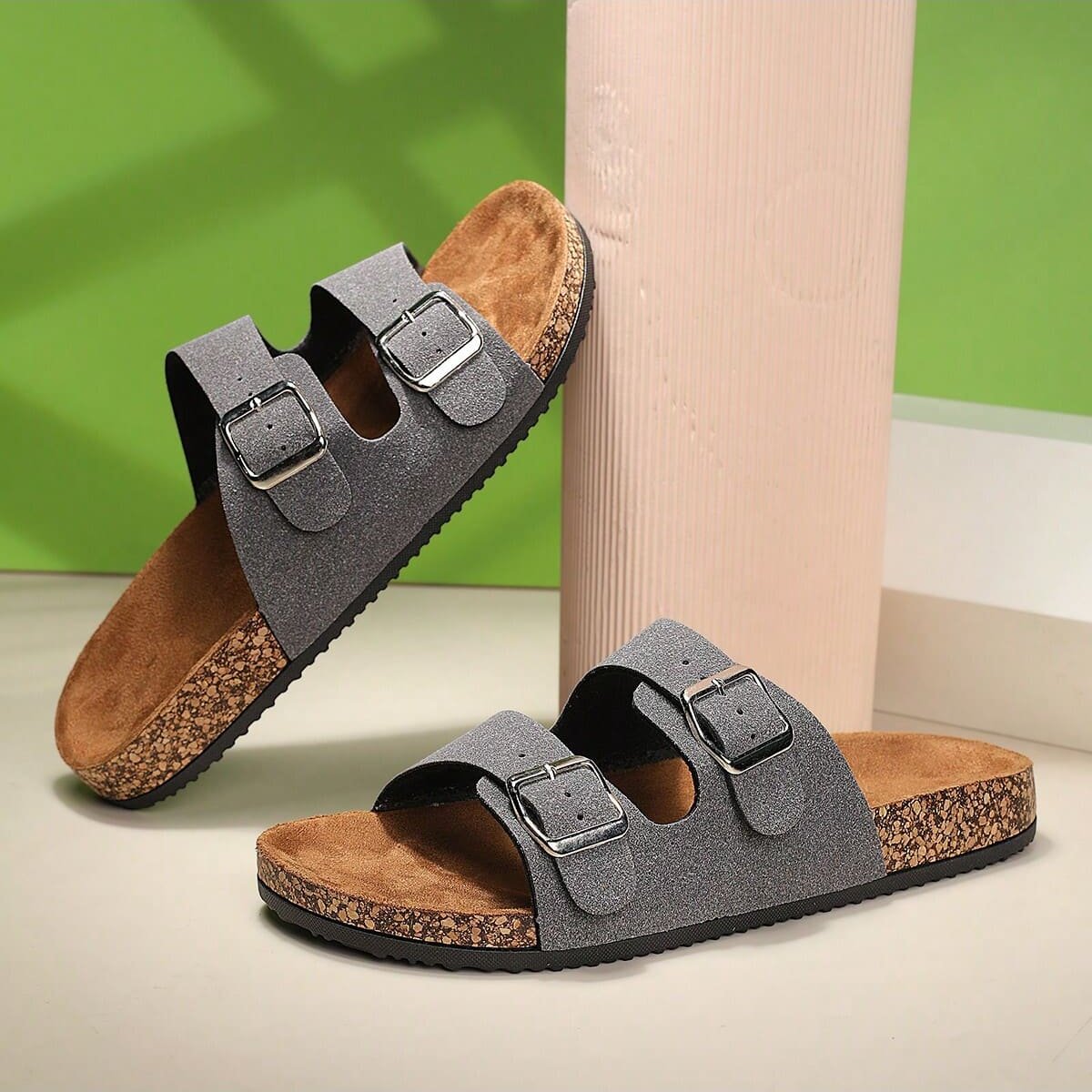 sandália masculina sandalia masculina de couro sandalias homem chinela de couro chinela masculina chinelo masculino sandálias Birken, Birken masculina