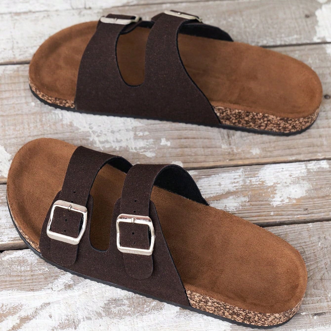 sandália masculina sandalia masculina de couro sandalias homem chinela de couro chinela masculina chinelo masculino sandálias Birken, Birken masculina